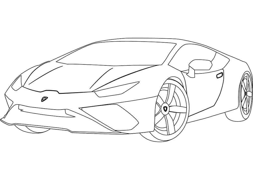 Coloriage lamborghini huracan