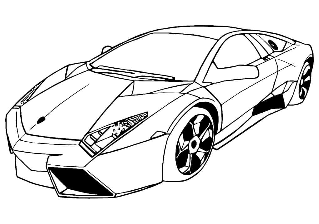 Coloriage lamborghini reventon