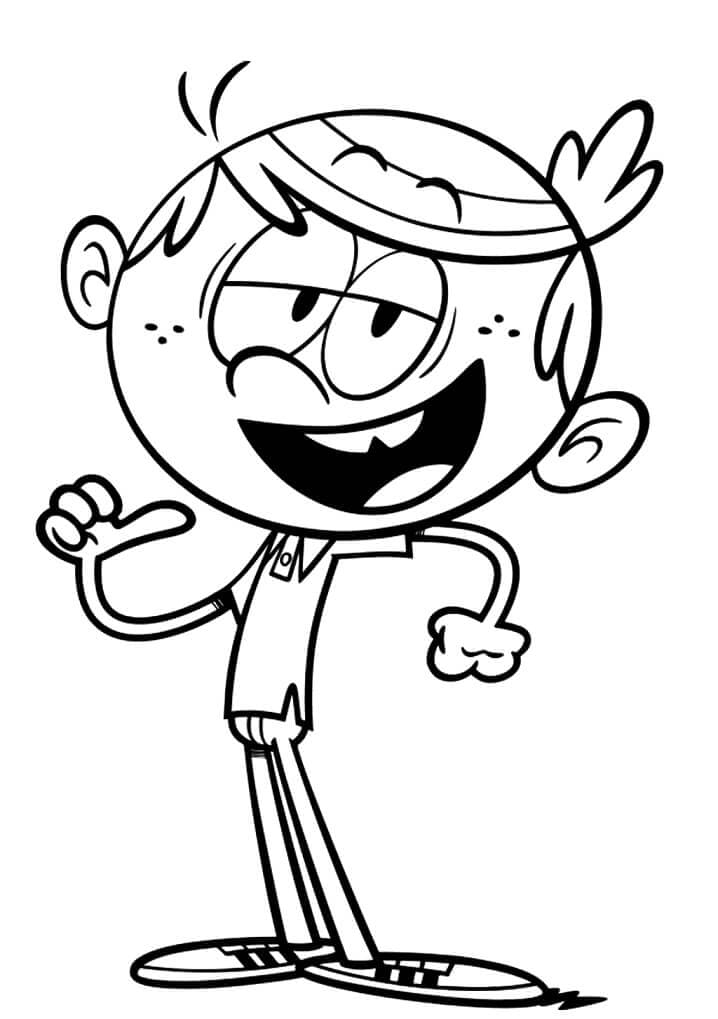 Coloriage lincoln loud