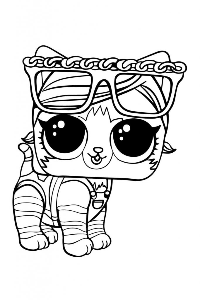 Coloriage lol animaux kitten à imprimer