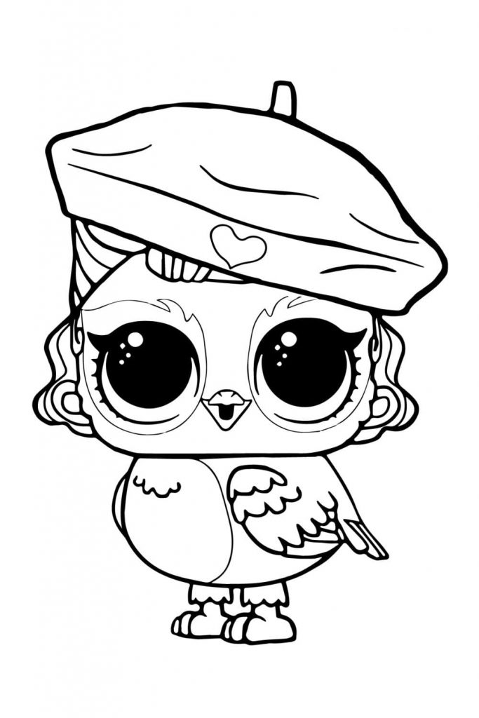 Coloriage lol animaux owl angel à imprimer