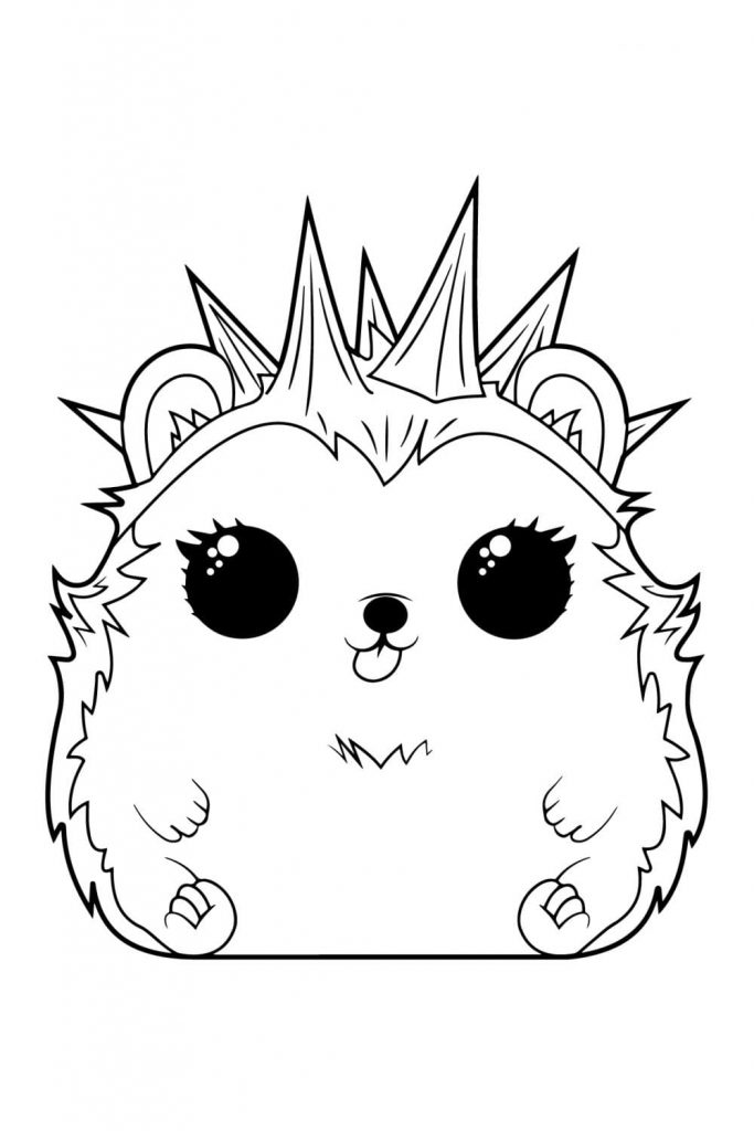 Coloriage lol pets hedgehog à imprimer