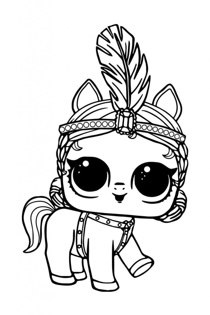 Coloriage lol pets pony dancer à imprimer