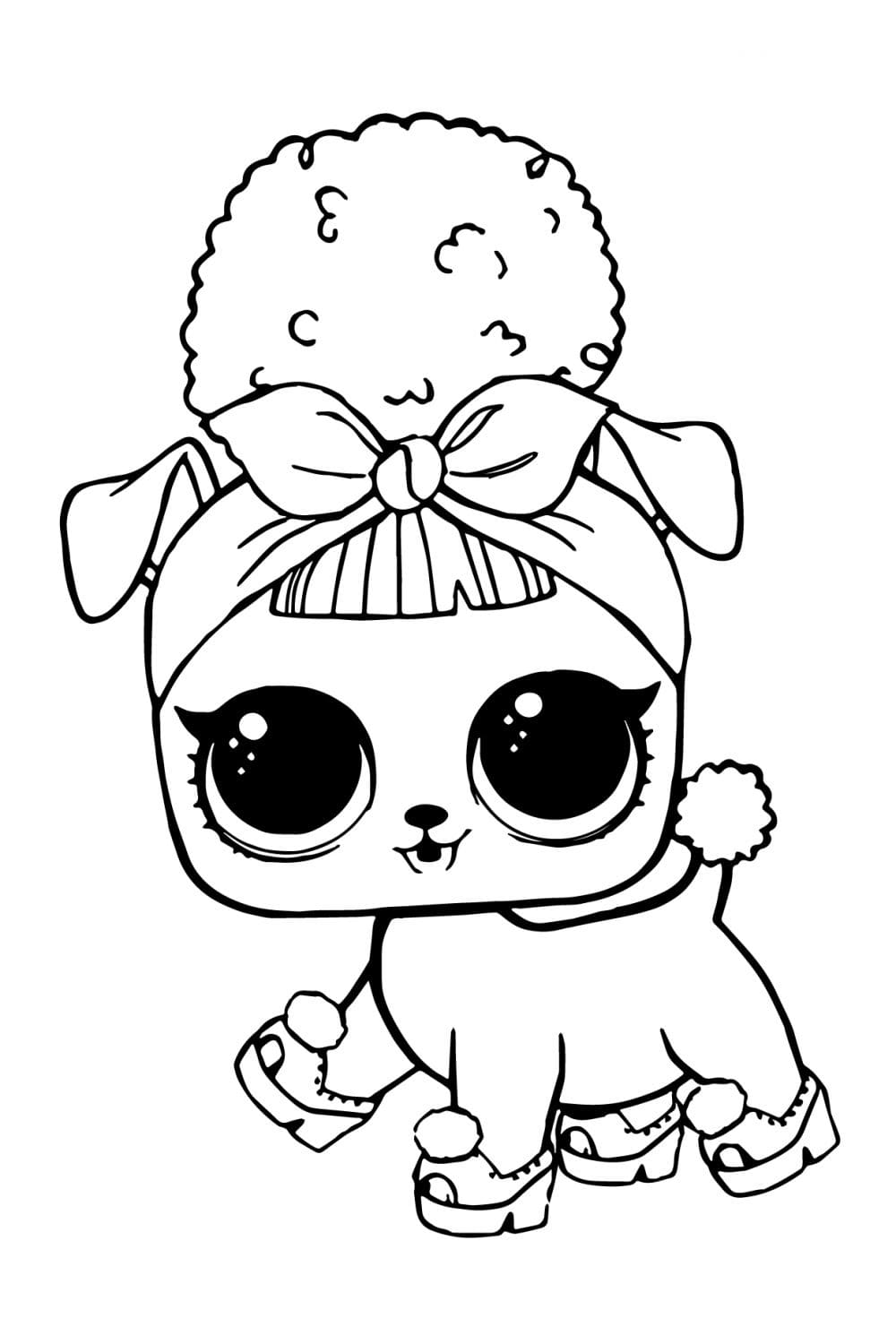 Coloriage lol pets puppy bee