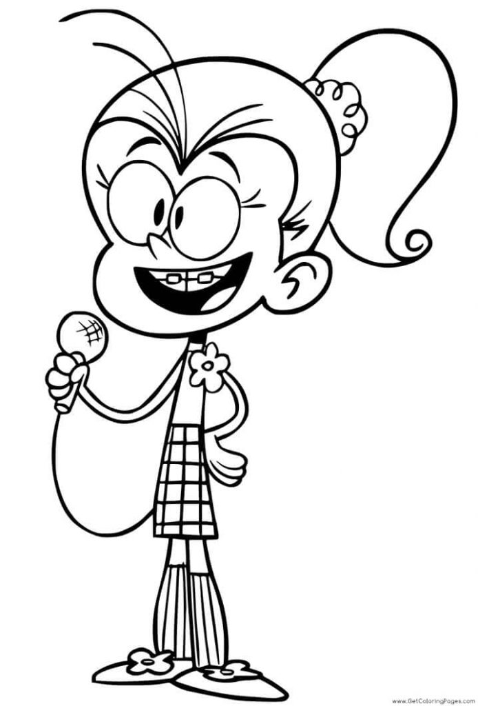 Coloriage luan loud 1 à imprimer