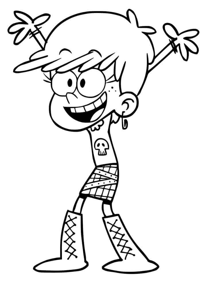 Coloriage luna loud