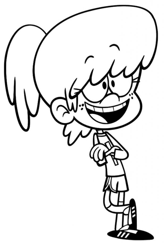 Coloriage lynn loud à imprimer