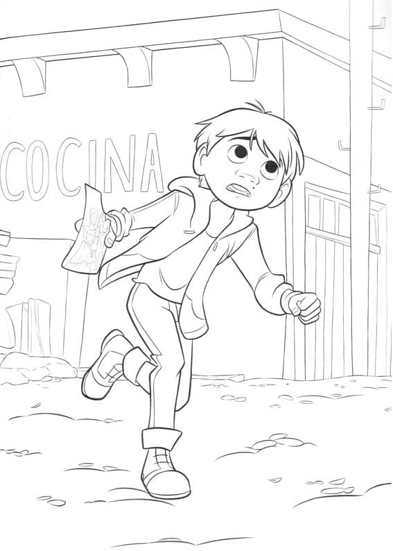 Coloriage miguel rivera de coco 2