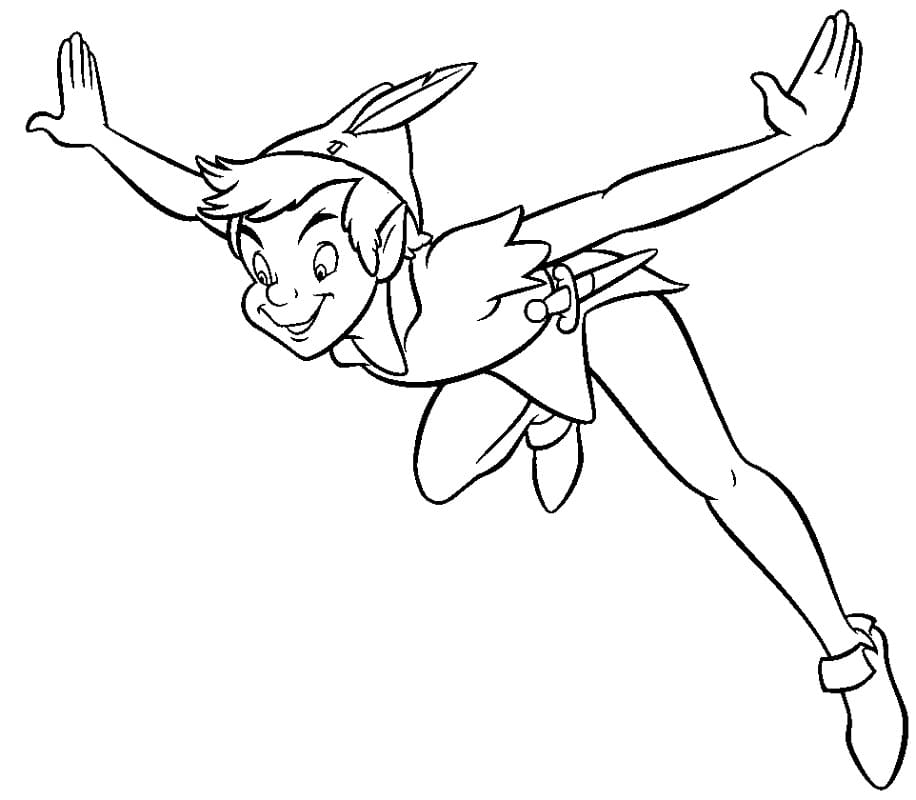 Coloriage peter pan 2