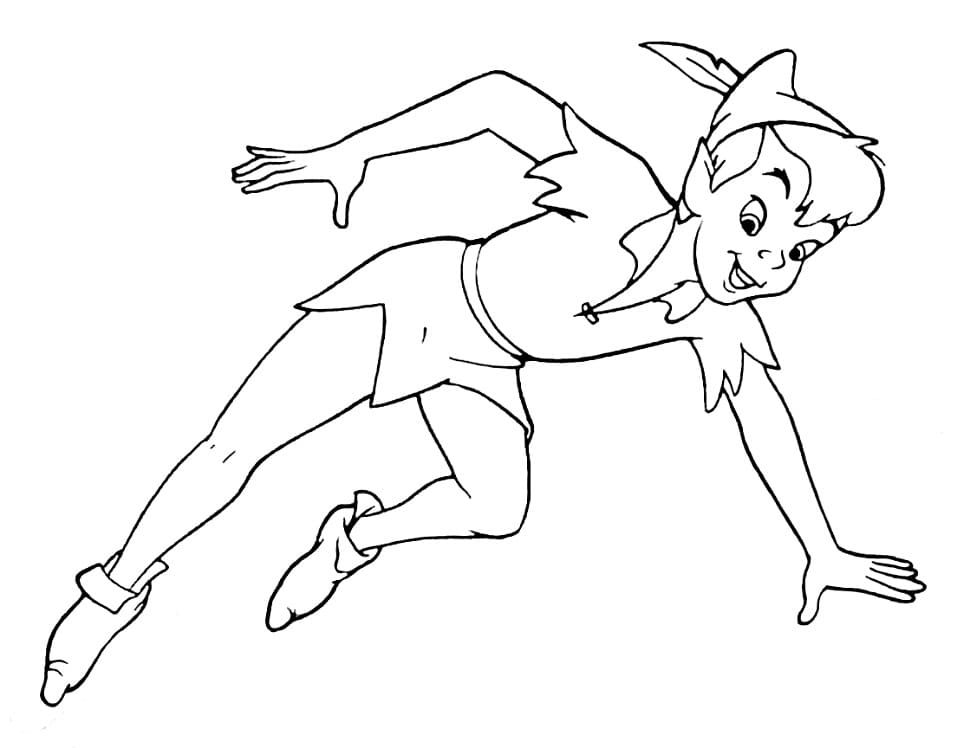 Coloriage peter pan 4