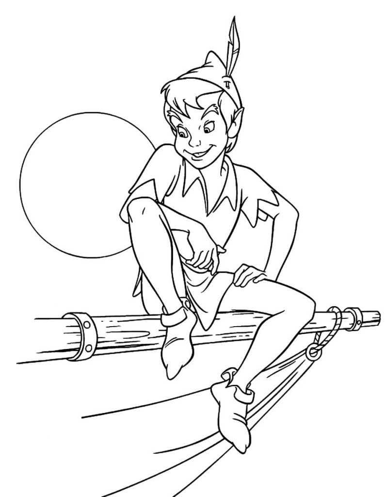 Coloriage peter pan 7 à imprimer