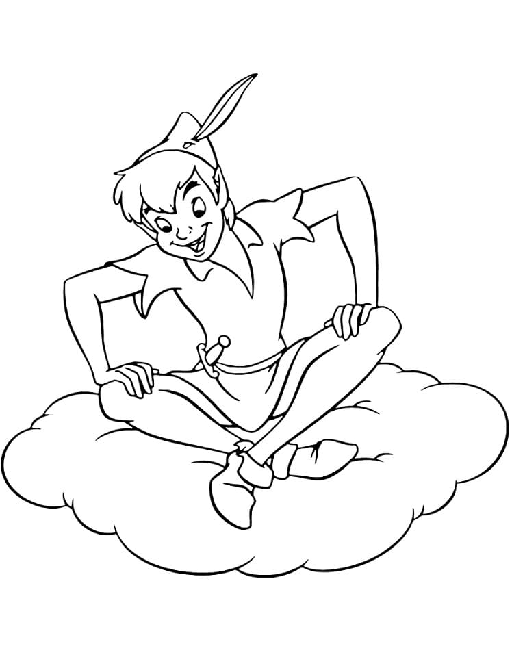 Coloriage peter pan 8