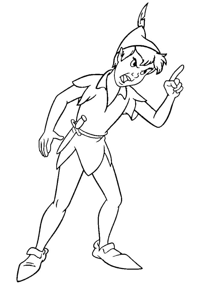 Coloriage peter pan 9