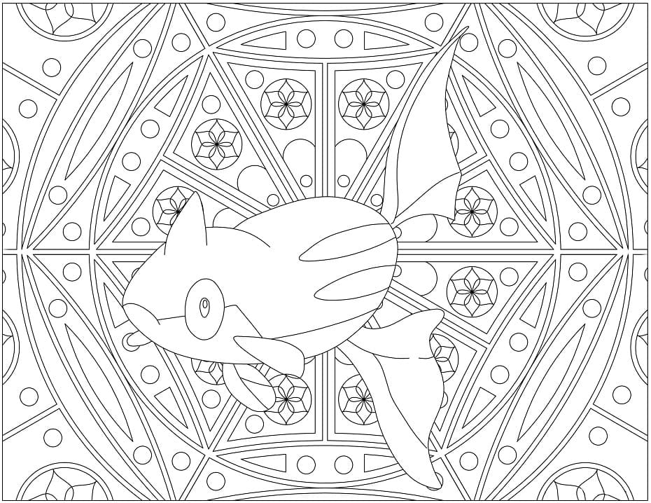 Coloriage pokemon mandala 1 à imprimer