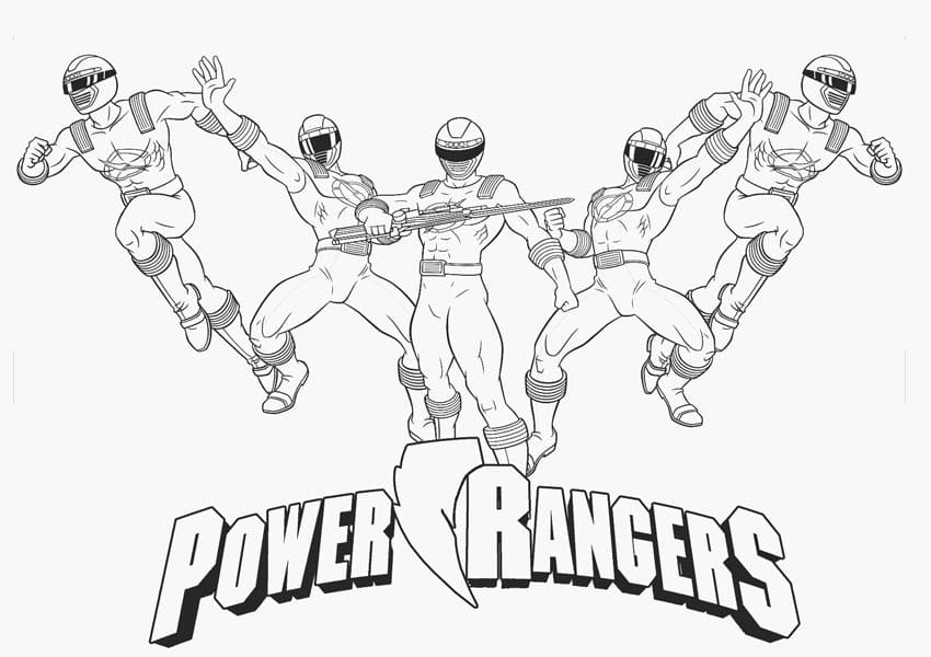 Coloriage power rangers 1