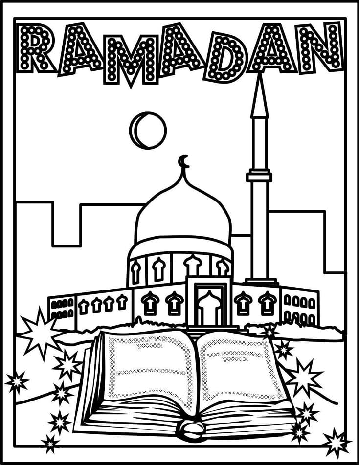 Coloriage ramadan 3