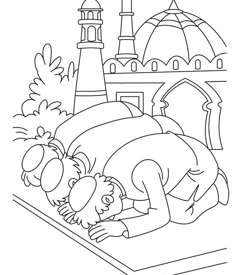 Coloriage ramadan 4