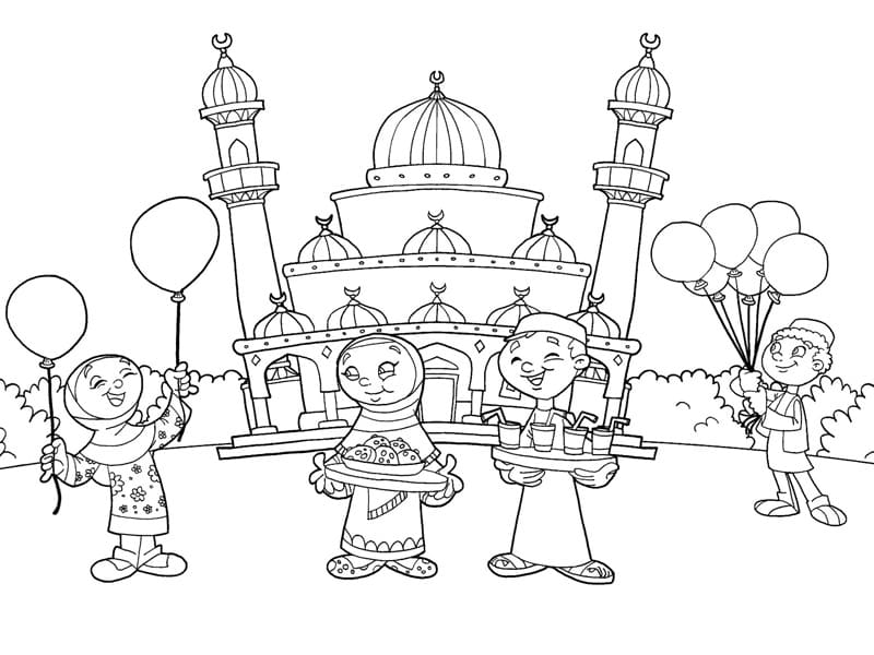 Coloriage ramadan 5