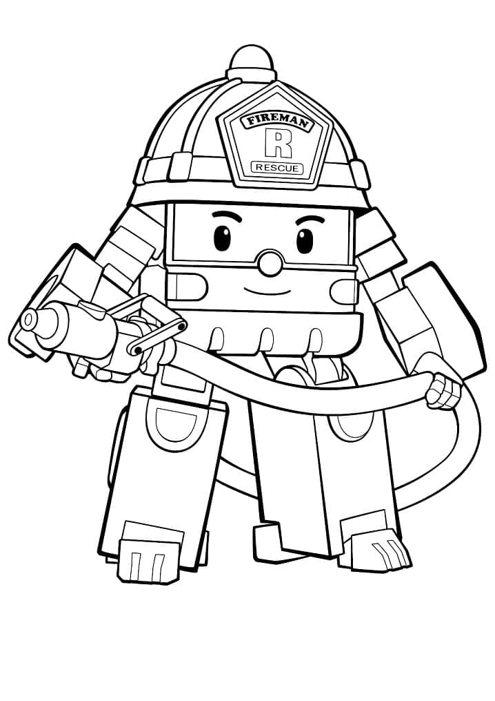 Coloriage robocar poli 20