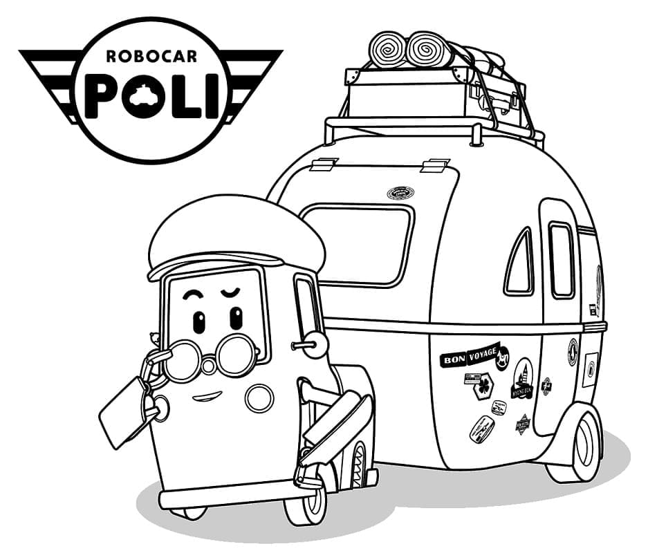 Coloriage robocar poli 21