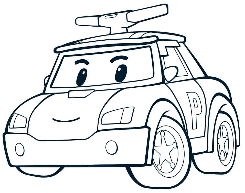 Coloriage robocar poli 5