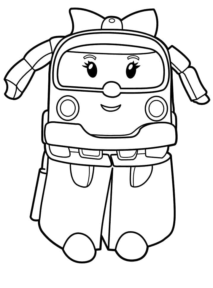 Coloriage robocar poli 9