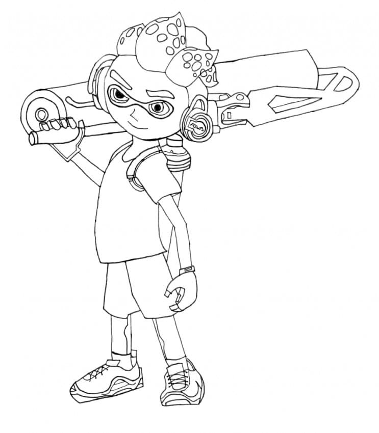 Coloriage splatoon 12