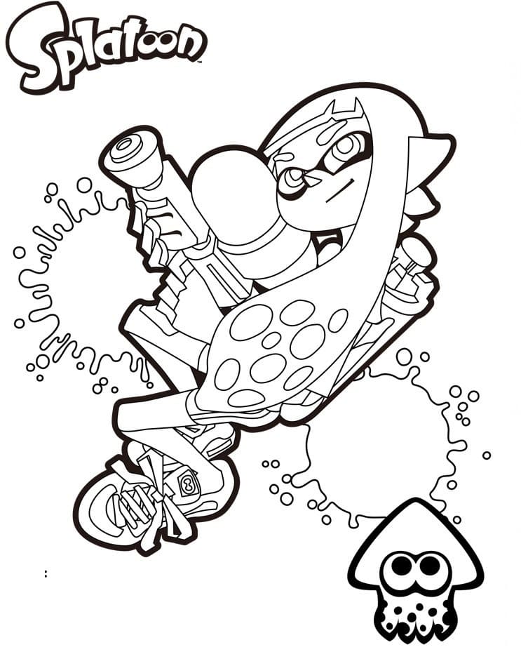 Coloriage splatoon 13