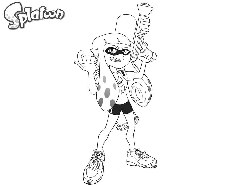 Coloriage splatoon 14