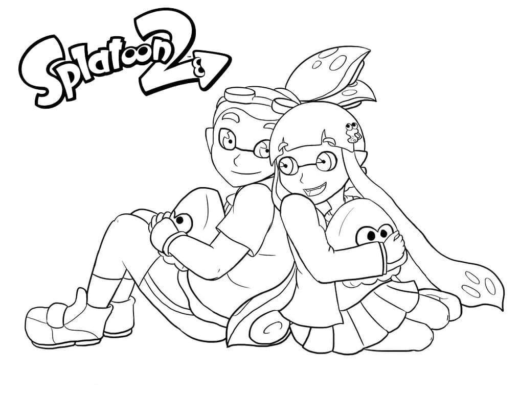 Coloriage splatoon 18