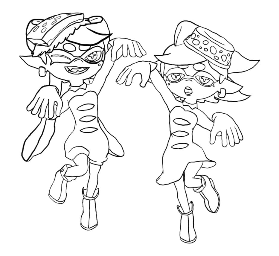 Coloriage splatoon 2