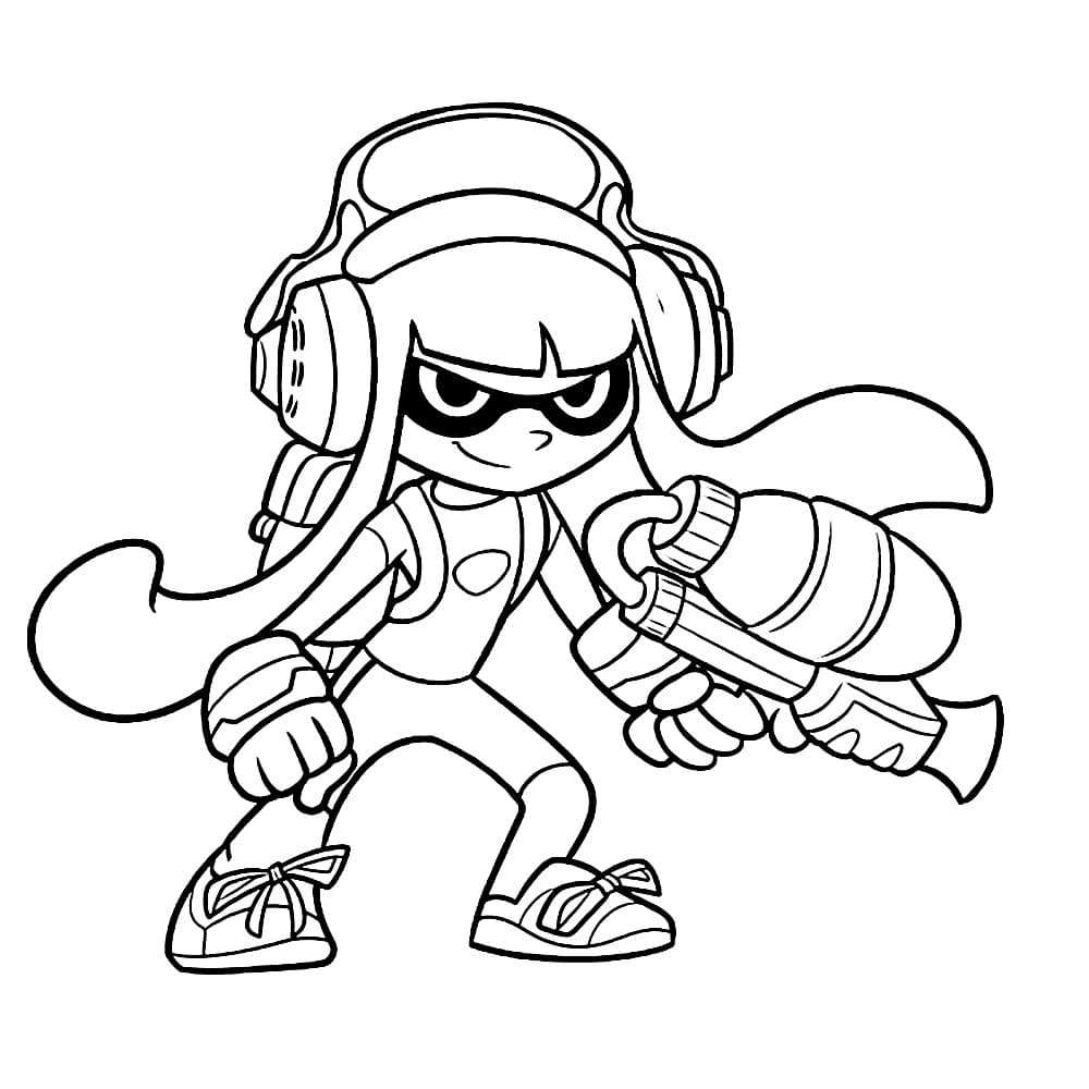 Coloriage splatoon 8