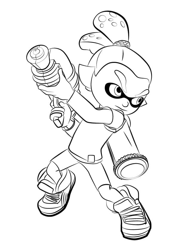 Coloriage splatoon 9