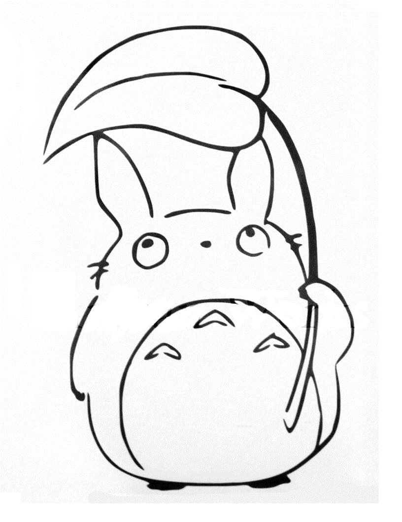 Coloriage totoro 1 à imprimer