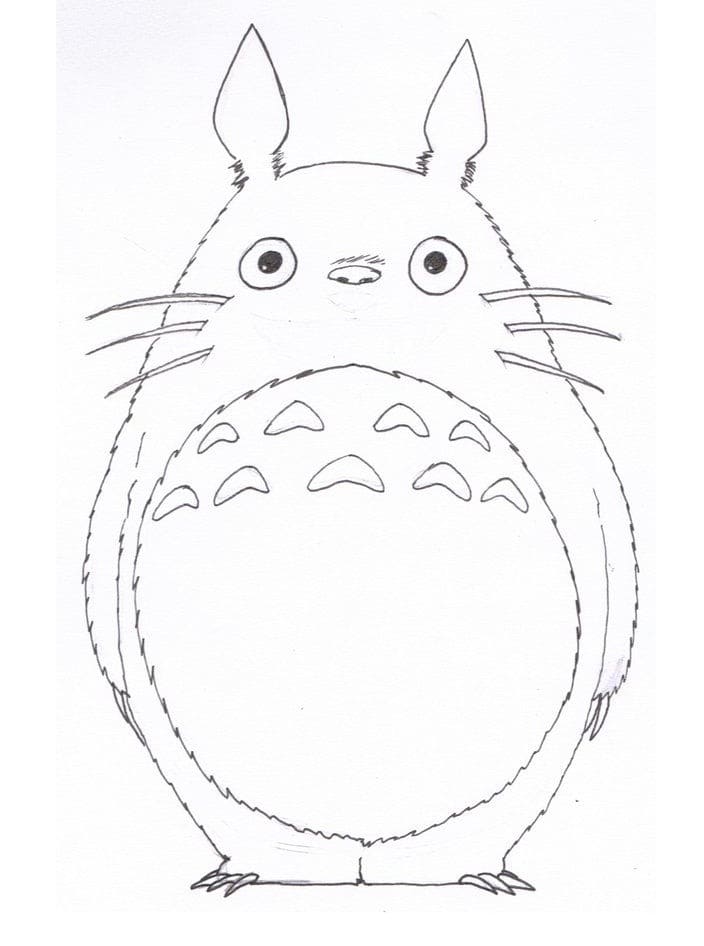 Coloriage totoro 10 à imprimer