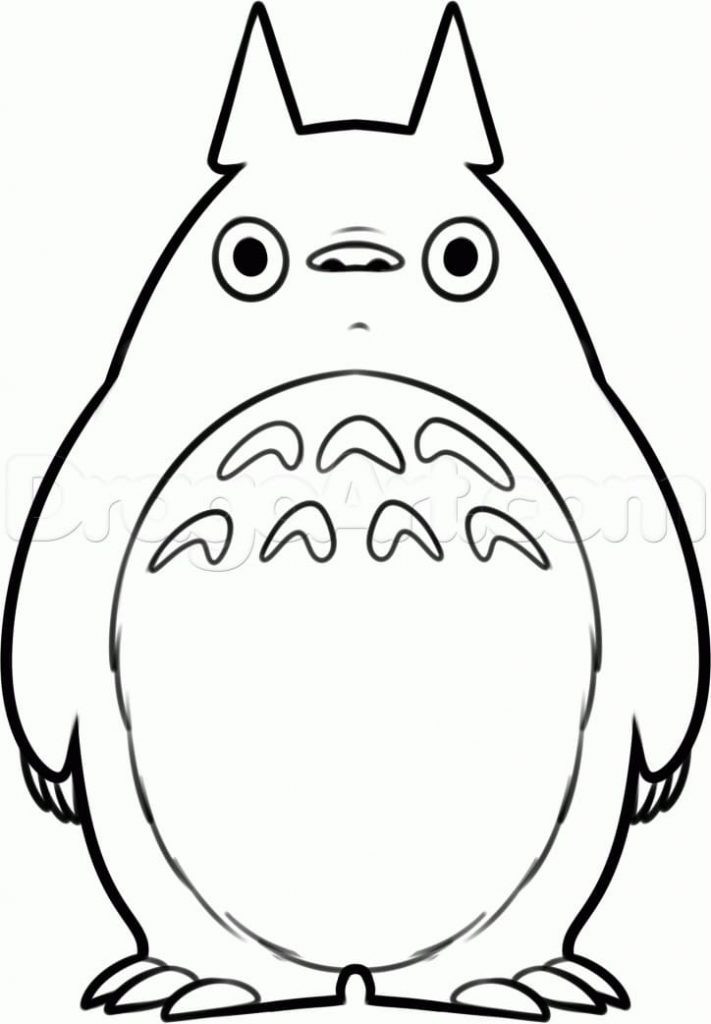 Coloriage totoro 4 à imprimer