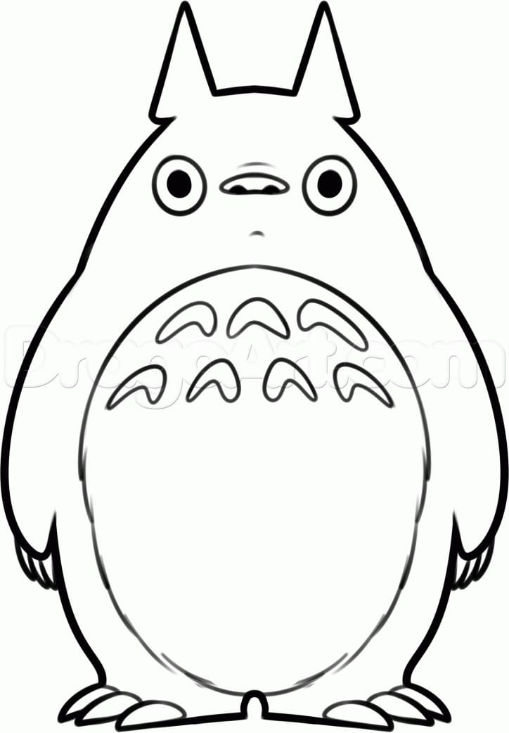 Coloriage totoro 4