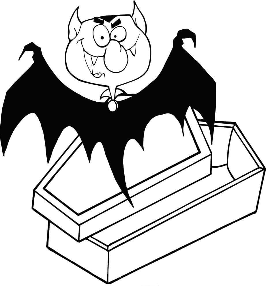 Coloriage vampire maléfique