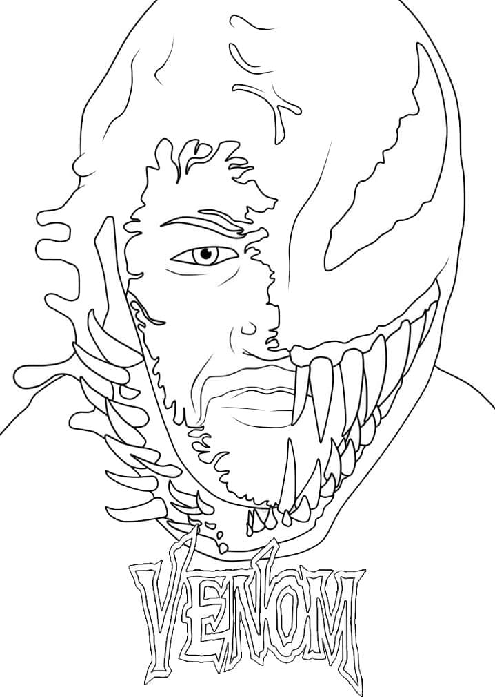 Coloriage Venom à imprimer