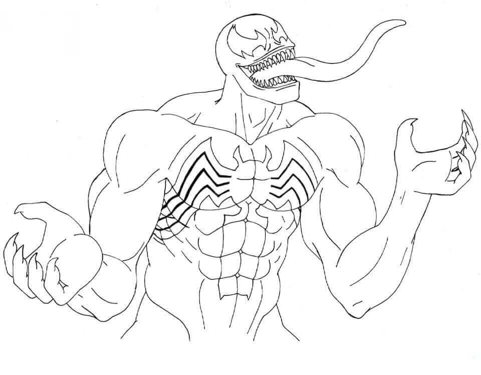 Coloriage venom rit