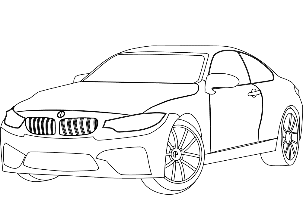 Coloriage BMW à imprimer