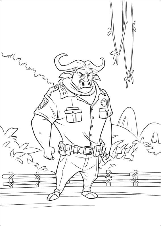 Coloriage chef bogo