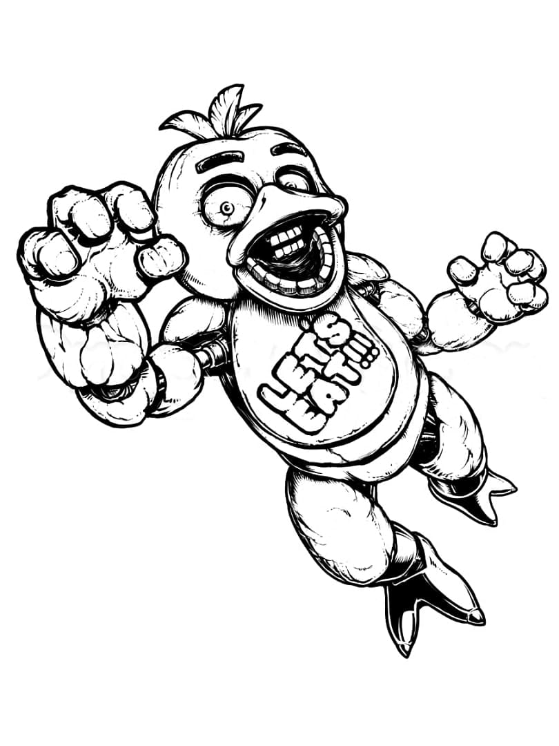 Coloriage chica fnaf 1