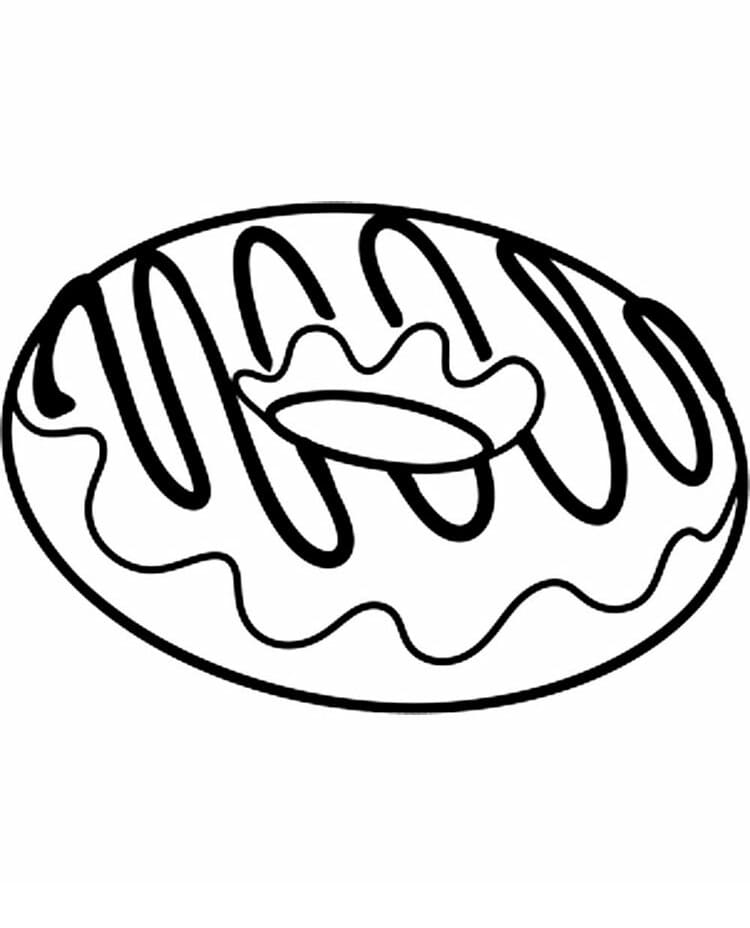 Coloriage donut 11