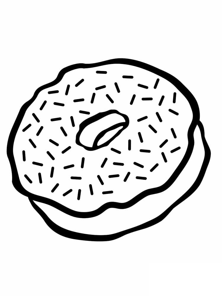 Coloriage donut 12