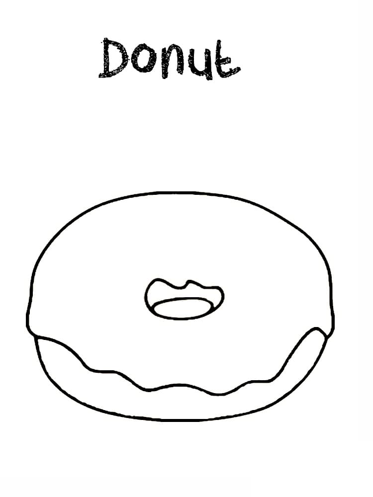 Coloriage donut 13