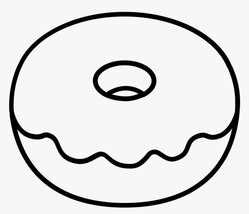 Coloriage donut 8