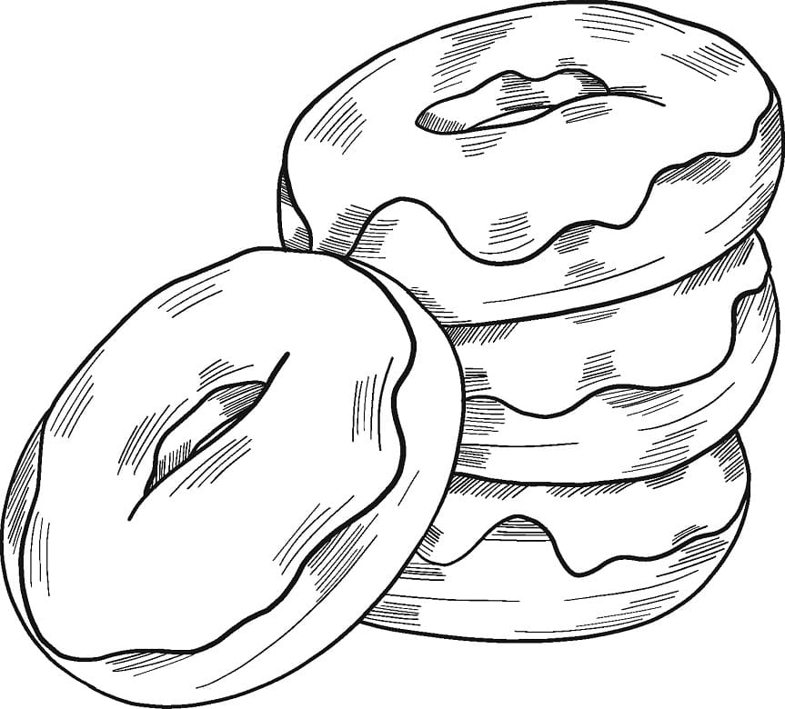 Coloriage donuts
