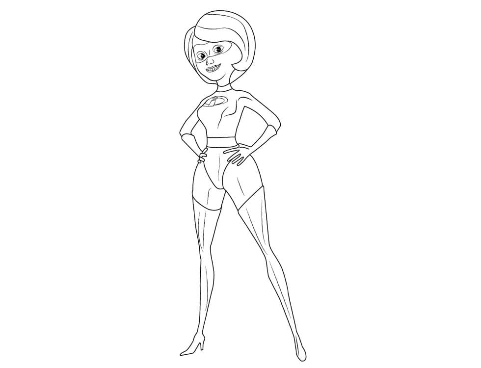 Coloriage elastigirl 1