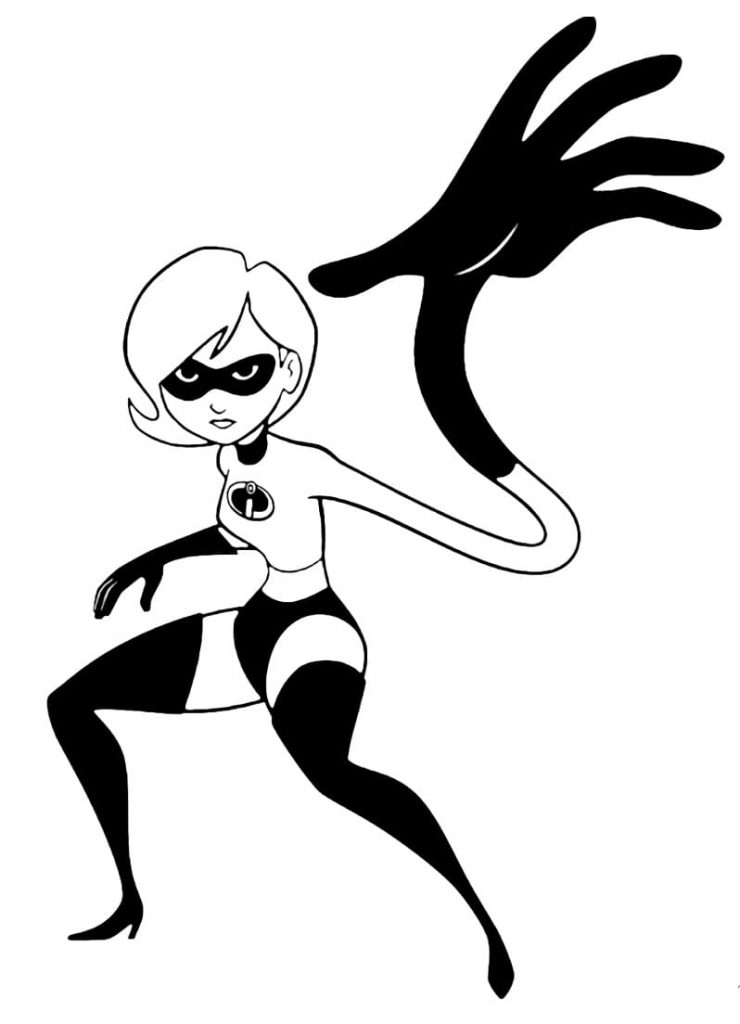 Coloriage elastigirl à imprimer